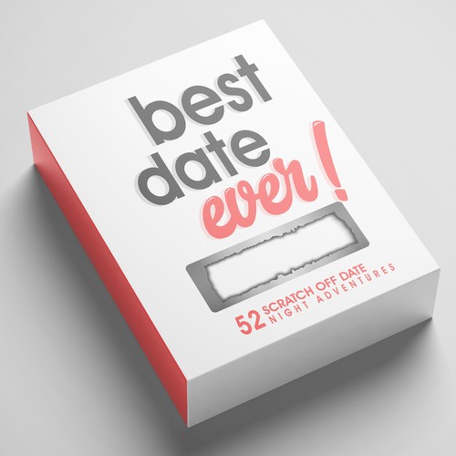create a fun and eye-catching design for our date night idea box. Design by Chris John'son