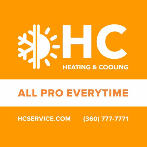 Design a Heating and Cooling Co Wrap in Orange Design by designlous