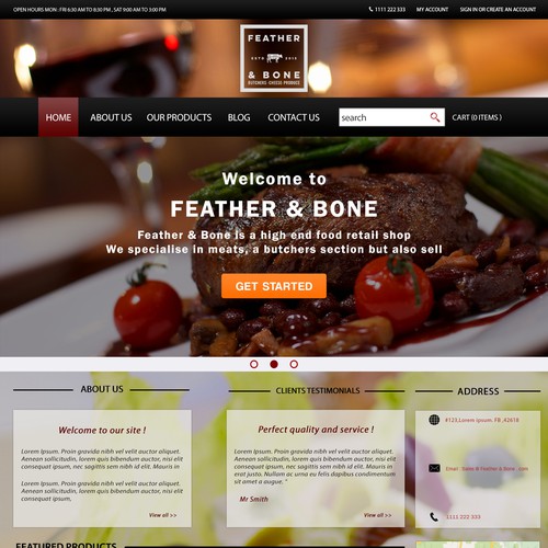 Web page design contest entry by Moo_Station