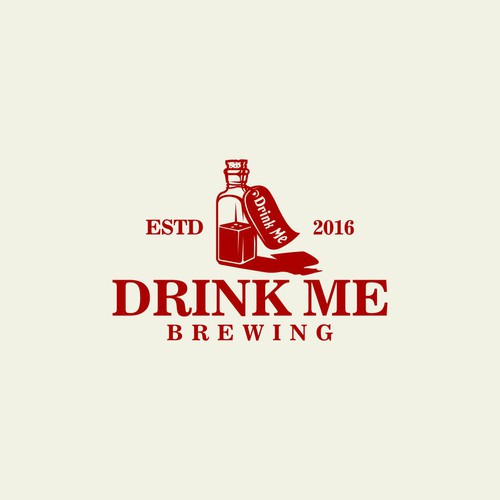 Create a brewery logo for Drink Me Brewing Diseño de Abi Laksono