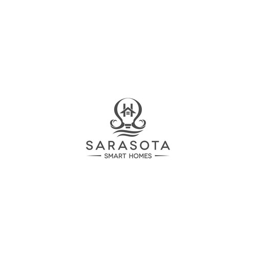 Sarasota Smart Homes logo for our company that does technology innovations and installations Design réalisé par kalemwaelah