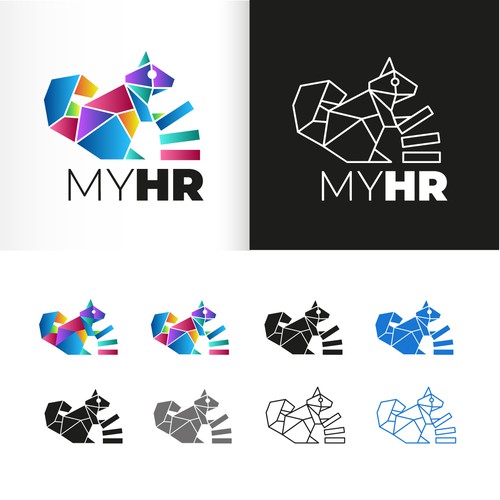 Create an awesome logo for myHR, the #1 HR Software in Luxembourg ! Design by M.I.Thomson