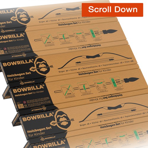 Create an unique craft / corrugated paper box packaging design for our new brand BOWRILLA® Design by Sasha Løft