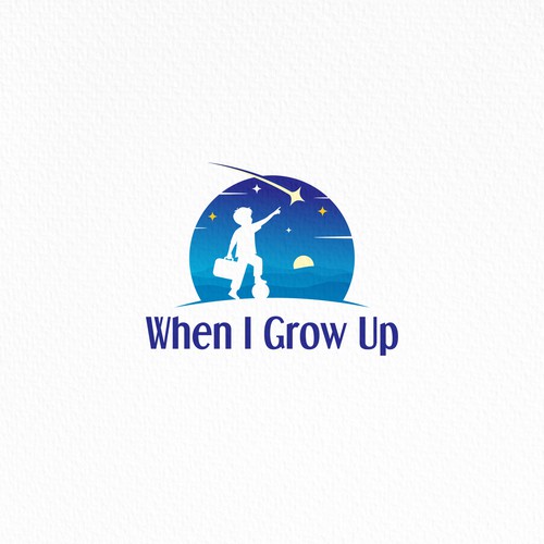 When I Grow Up Logo Design by mikule