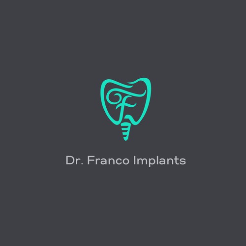 Luxury Dental Implant Logo Brand for World-Class Implant Surgeon appeal Patients and Other Doctors Design by Hisna