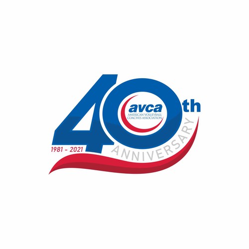 AVCA 40th Anniversary Logo Design by Rita Harty®