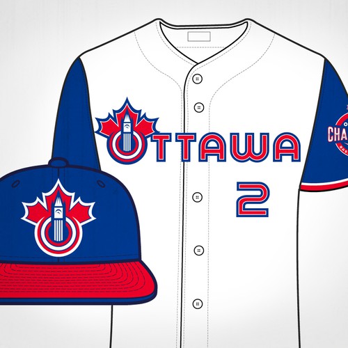 Ottawa Champions Baseball Club Logo-ontwerp door REDPIN