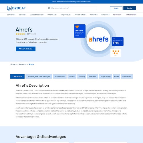 B2B Services Marketplace Website Homepage & PDP Design by Jasmin_A (AMPLE)