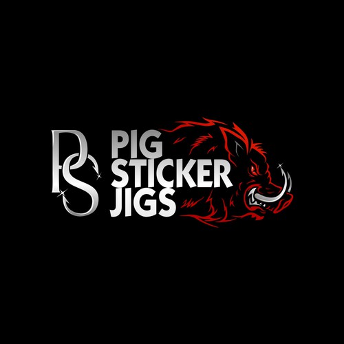 Pig Sticker Jigs/ Fishing Hooks for the Serious Angler. Design by brint'X