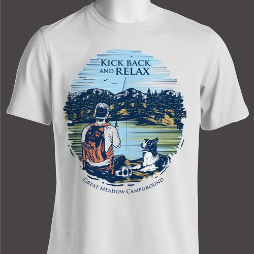 Great Meadow Campground looking For New Sweatshirt Design Design by -Vectorizer-