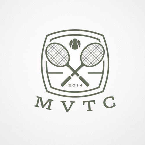 Tennis logo with the title 'Create a logo for a private tennis club'