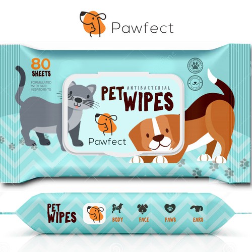 PAWFECT--the perfect pet brand Design by Ozike