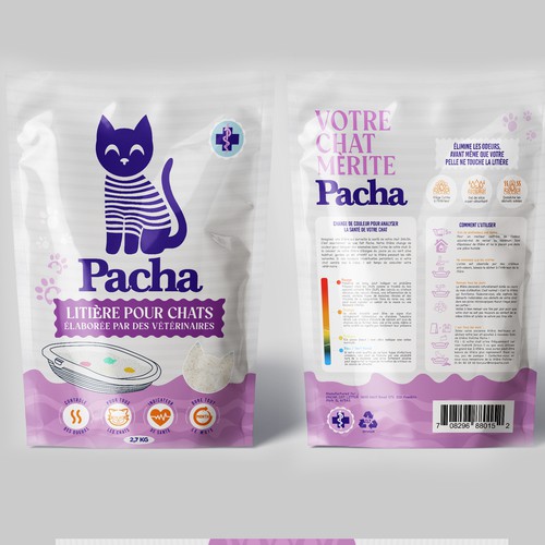 Cat Litter startup Minimalistic packaging - Contest Design by agooshe