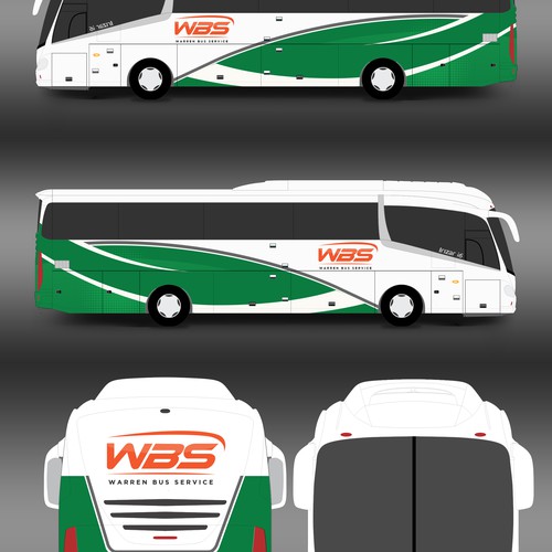 Charter Bus Graphics Incorporating Company Logo Competition Design réalisé par Kiky Rizki