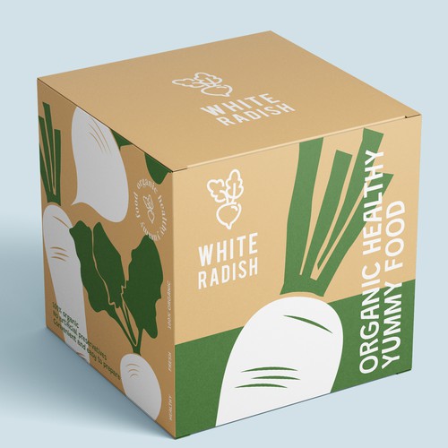 WHITE RADISH-meal prep box Design by heli☀sentris