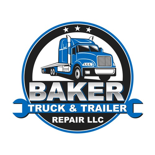 Design a tough and rugged logo for Baker Truck & Trailer Repair | Logo