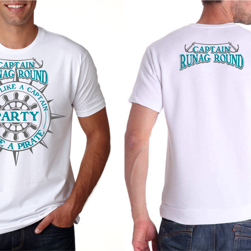 Create a nautical, summer t-shirt for Captain Runaground.