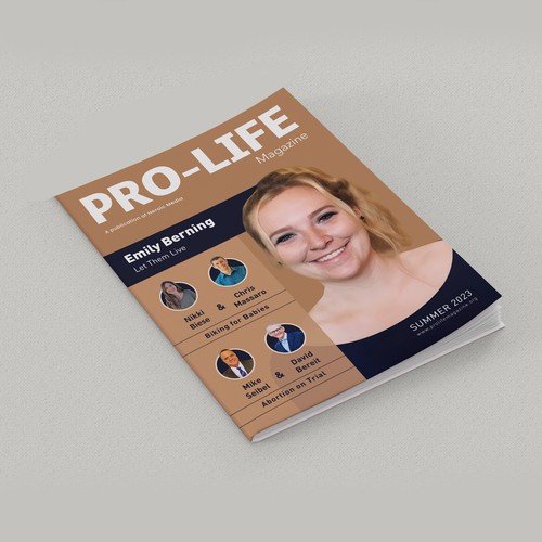 Magazine Cover for Pro-Life Non-Profit Diseño de Giosanio