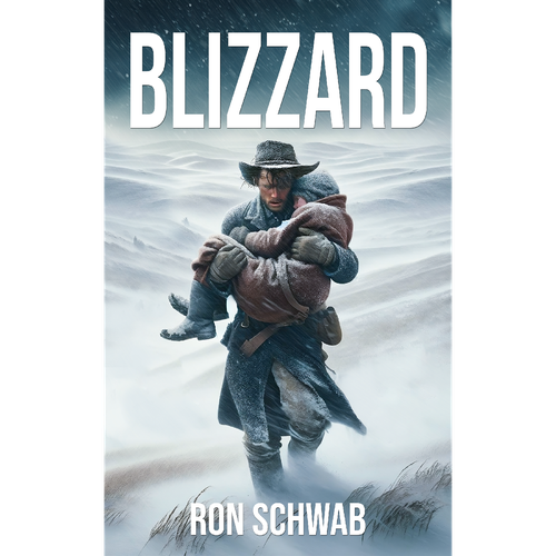 We need a dynamic book cover for our novel, "Blizzard"! Design by H-Izz Design