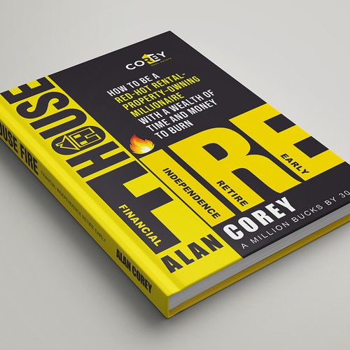 Eye-catching BOOK COVER with REAL ESTATE and EARLY RETIREMENT focus Design by Nat Pearl Designs