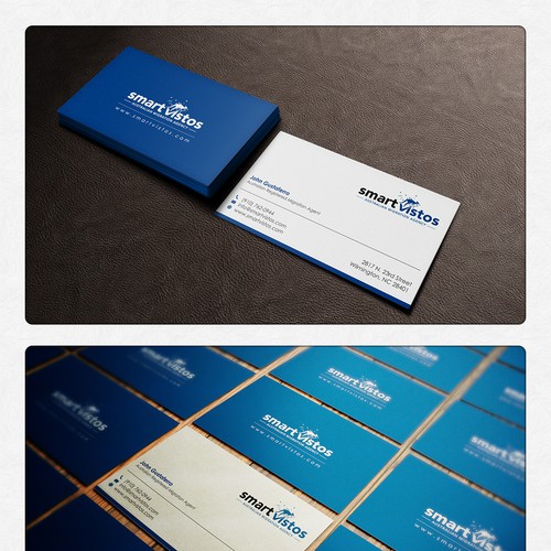 We need a great and creative business card for an Australian Migration Agency. Design by ivan!
