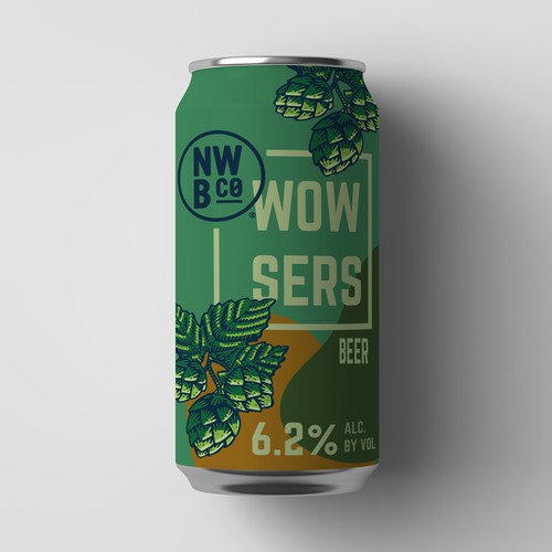 Hop Forward beer label Design by PolinaM