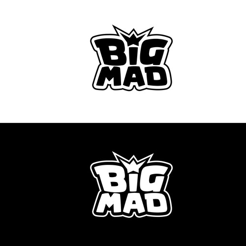 Custom typography logo for Melbourne hardcore band BIG MAD Design by MagesticD