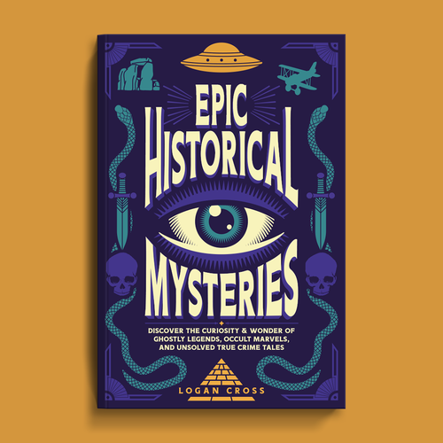 「Design a Captivating Book Cover for Epic Unsolved Mysteries」は その他グラフィックデザインで優勝しました