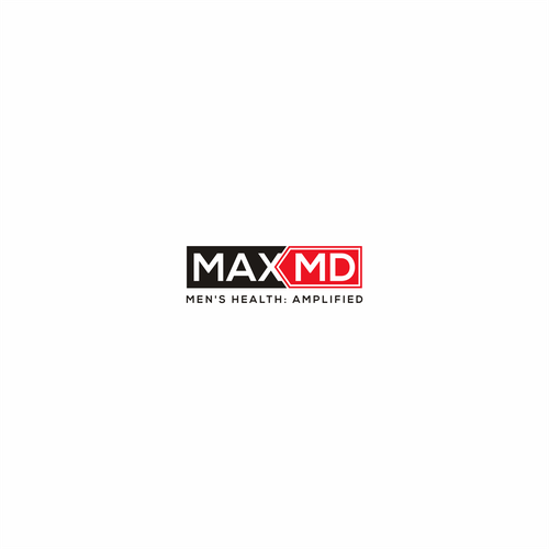 Max MD tele-medicine practice catering to men's health needs a powerful, modern logo Design by G A D U H_A R T