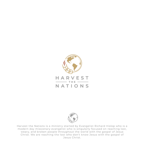 Create a sophisticated brand logo for "Harvest the Nations" evangelistic ministry Design by ale_
