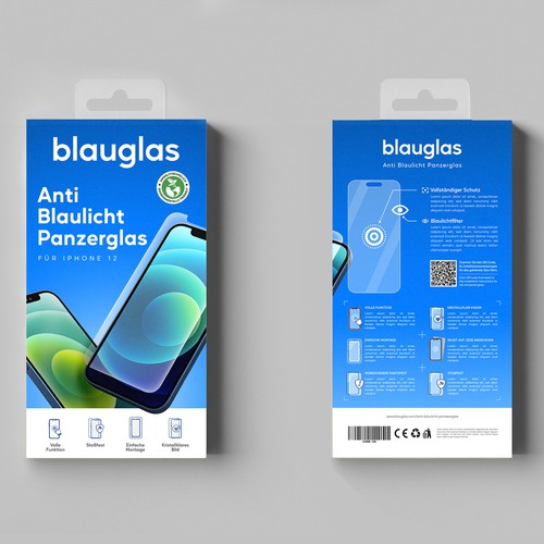 create a packaging design for a iPhone screen Protector Design by Swarga.Studio