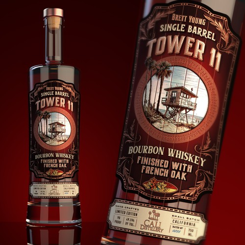 Design a new California Whiskey Label Design by :DiegoGuirao