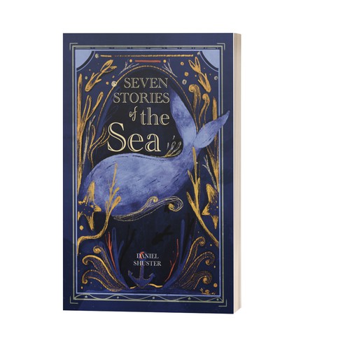 Design a whimsical storybook cover for a collection of fables about sea creatures Design by Farah’s artwork