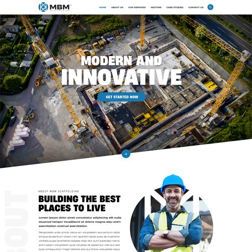 Smart, Clean, Professional - Scaffold Company Website Design by OMGuys™