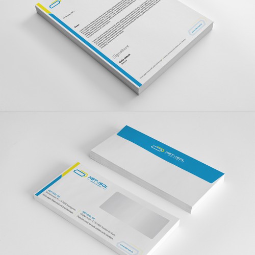 Implement the new logo on all our business papers Diseño de kaylee CK