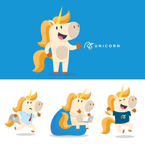 Unicorn.io needs a powerful and memorable mascot Design by leargamar