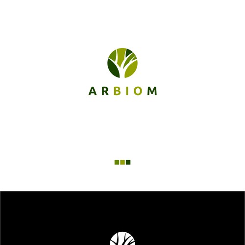 Show the "bio" and "industry" in the Arbiom logo, a sustainable bio-chemicals company Design by Toni Zufic