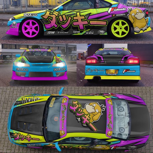 Livery for a competition drift car (Silvia S15) Design by aricaturrash