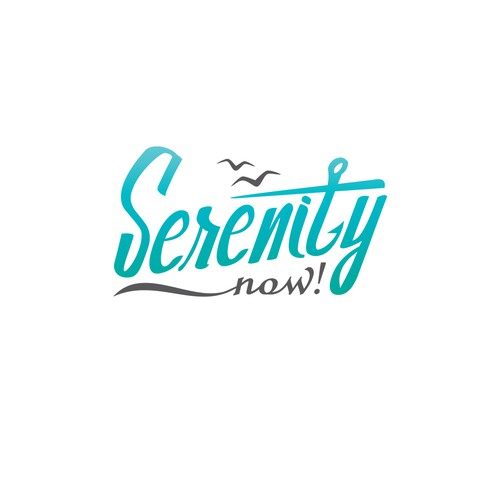 Boat Name Logo    ( Serenity Now! ) Design by Alfa Design.