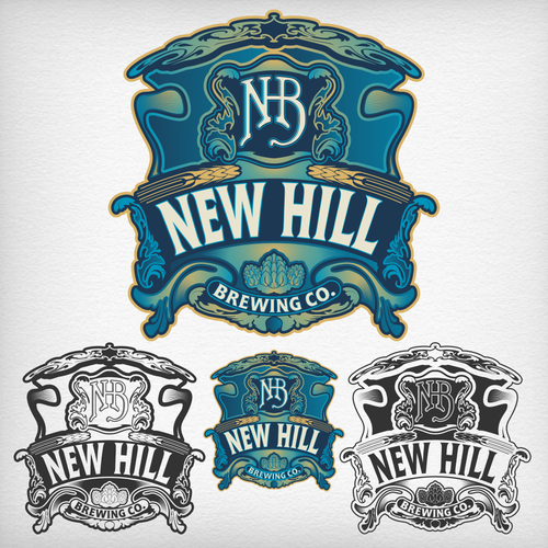 Blend sophistication with edge to create attention grabbing logo for New Hill Brewing Co. Design by DataDesign99d