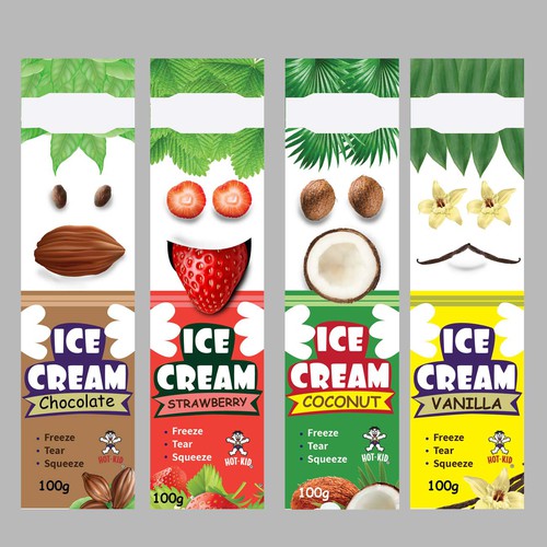 38 ice cream packaging designs to freeze out competition - 99designs