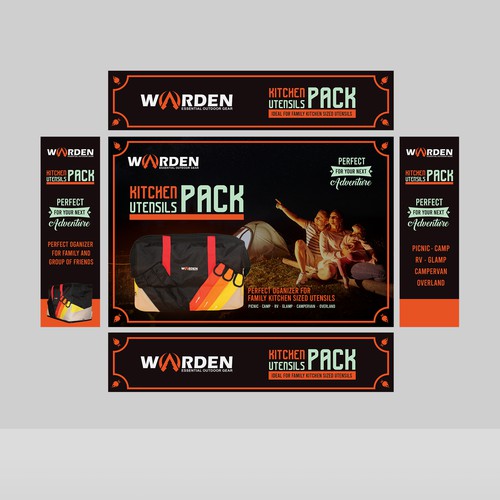 Camping Bag Retail Box design Design by Gabriela_Sour