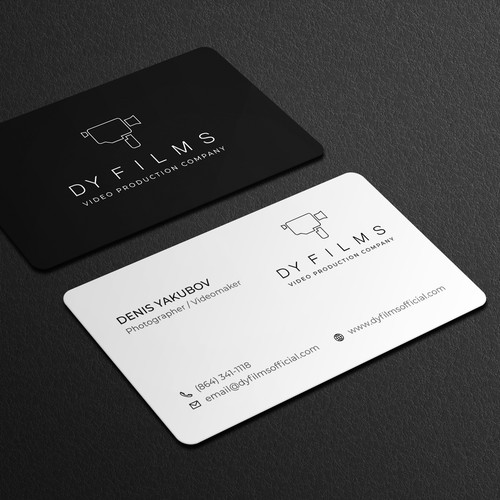 Business card for video production company Design by Galaxiya