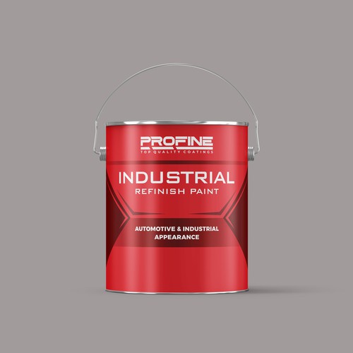 Label for our professional automotive and industrial coatings products Design by Rumon79