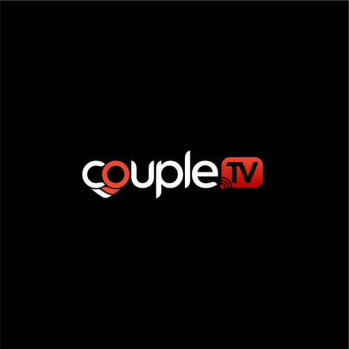 Couple.tv - Dating game show logo. Fun and entertaining. Design by Livorno