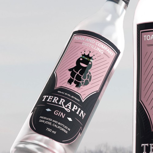 Gin Bottle Label-ontwerp door Antidotooo™