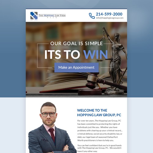 Law Firm Newsletter Template Design by Irshad 786