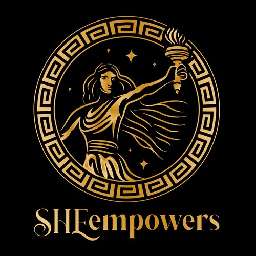 SHEempowers - luxurious design of a woman preferrably in some kind of a circle to appeal to women professionals Design by Jacob Gomes