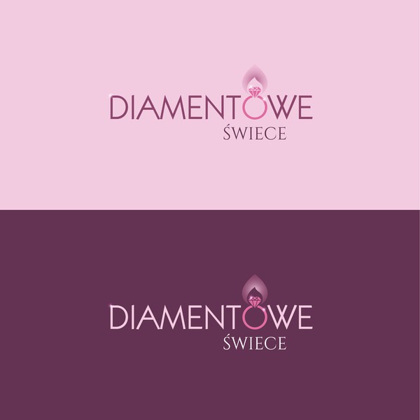 Logo for femininity paradise. CANDLES WITH JEWELLERY