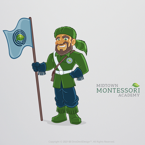 mountaineer mascot clipart